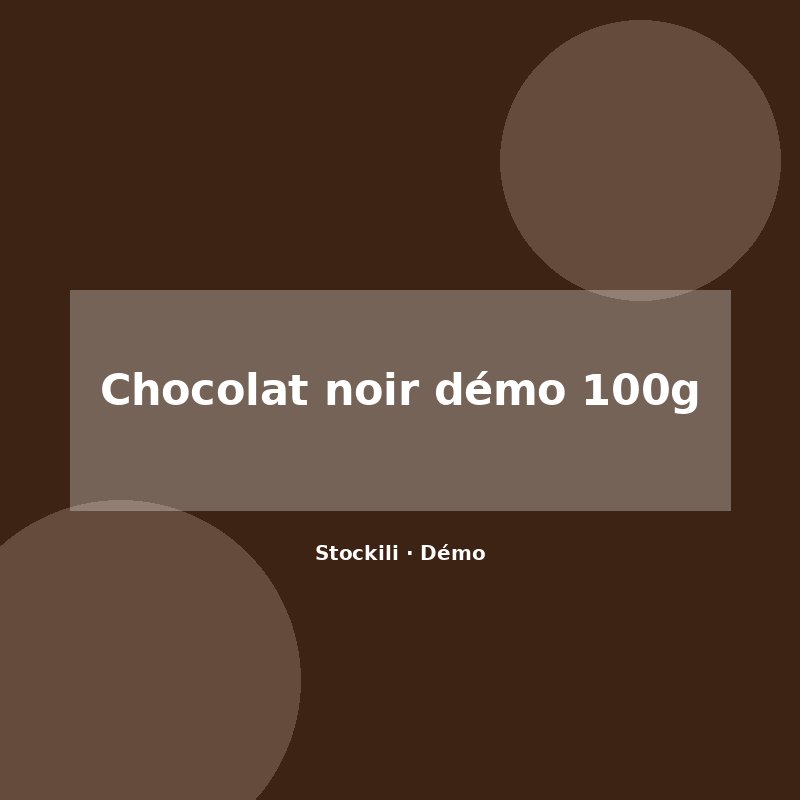 Chocolat noir démo 100g